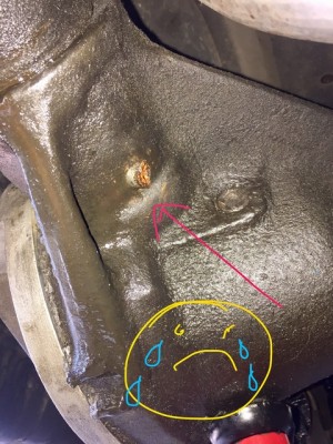 Pinion/passenger side of diff